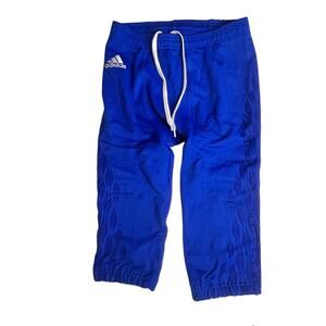 Adidas Boys Blue Press Coverage Football Pants Sz Youth L